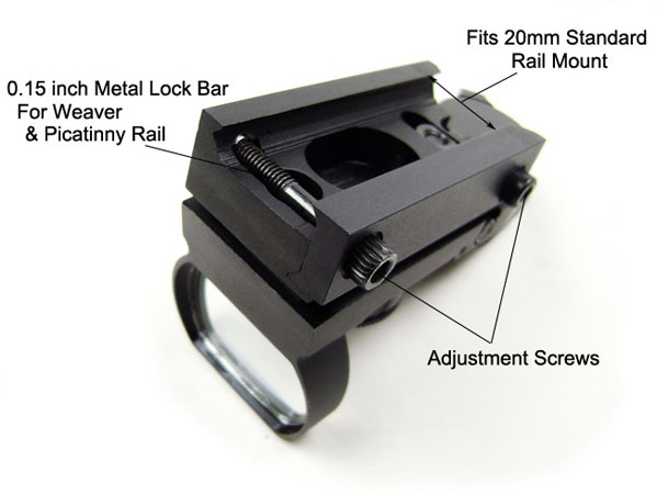 Holographic 4 Reticle Red Green Dot Sight Scope 20mm rail mount
